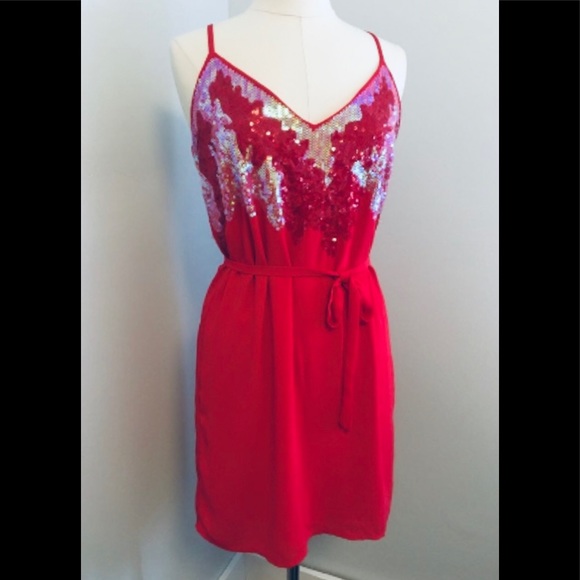 NWT CHELSEA & VIOLET Fire Sequins Dress XS - Picture 4 of 8